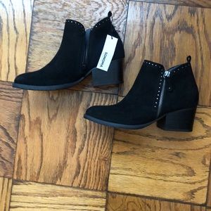 New with tags black booties - size 7.5